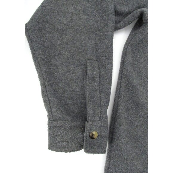 Vintage Northeast Outfitters Button Up Shirt Mens XL Gray Fleece Shacket - Picture 11 of 11